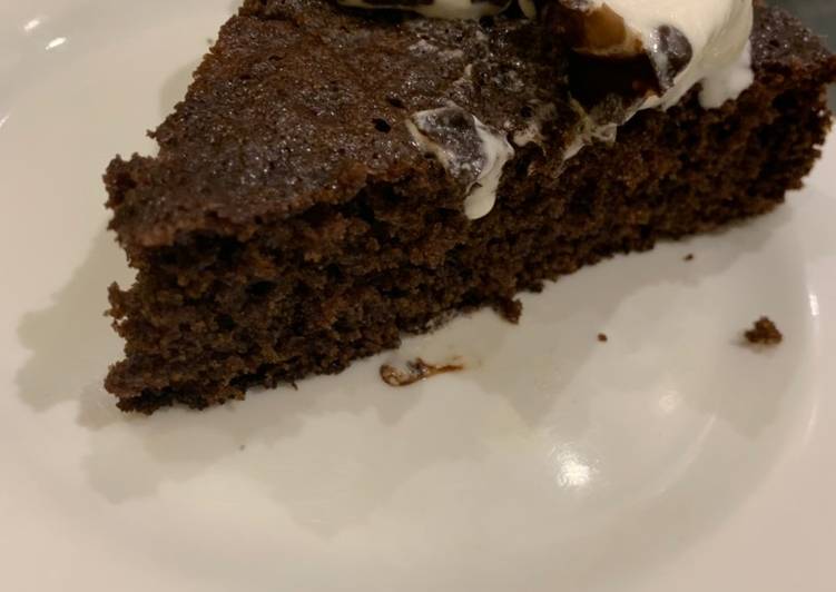 Recipe of Homemade Chocolate cake with homemade ice cream