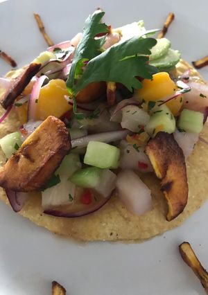 Una foto de Ceviche de tilapia con plátano