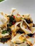 Chicken Dumplings with Spicy Chilli Oil
