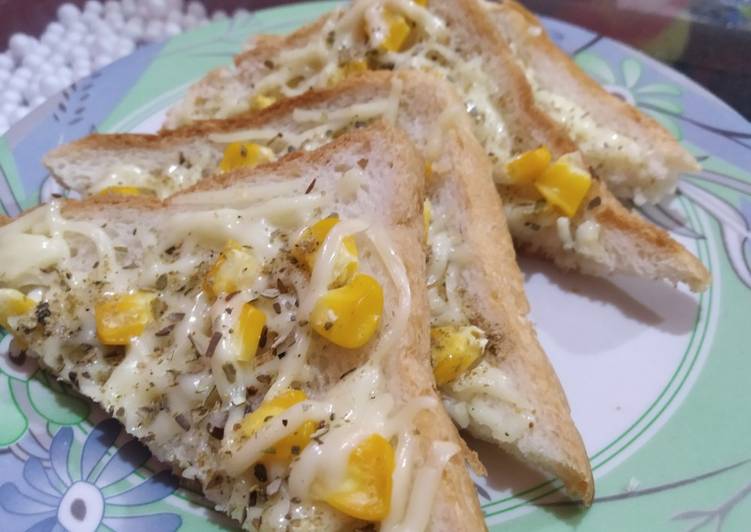 Steps to Prepare Quick Cheese Corn Toast