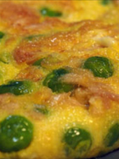 Una foto de Tortilla de guisantes