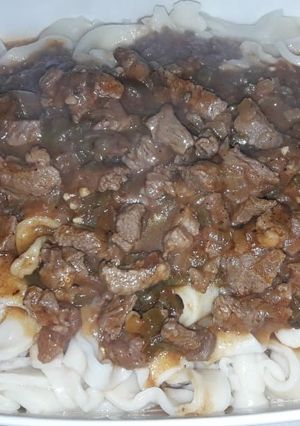 Una foto de Fideos cinta ancha de huevo