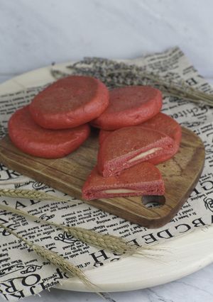 Foto resep Roti Pia Red Velvet