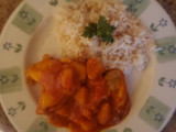 Alitas de pollo con papas rápidas