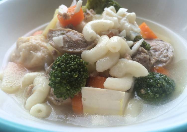 Sup Macaroni Campur Sari