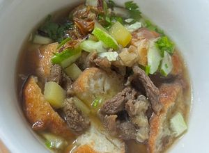 Foto resep Model Gandum Kuah Daging Palembang