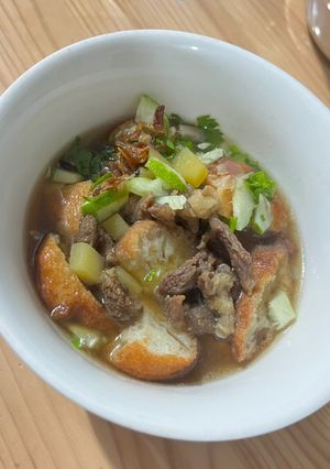 Foto resep Model Gandum Kuah Daging Palembang