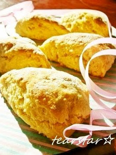 A picture of Soft & Crispy, Made with Jam Okara Scones.