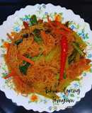 Bihun Goreng Tomyam + Daging Burger