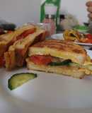 Tojásos sandwich reggelire