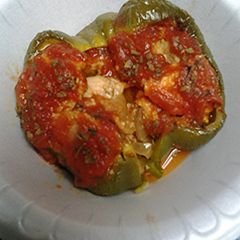 A picture of Stuffed peppers.