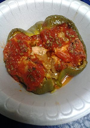 A picture of Stuffed peppers.