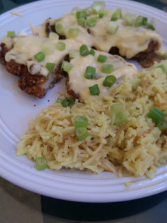 A picture of Italian parmesan crusted chicken breasts.