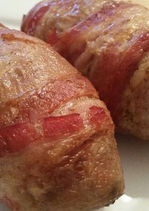 A picture of Bacon Wrapped Sweet Potatoes.