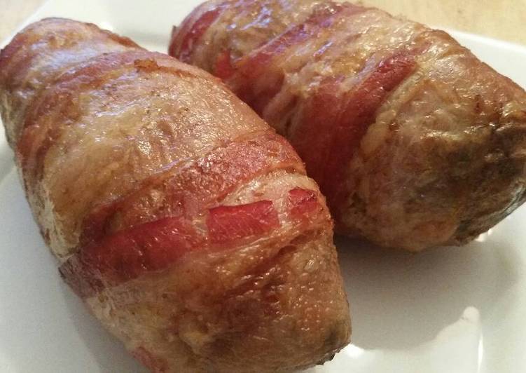 Steps to Make Quick Bacon Wrapped Sweet Potatoes