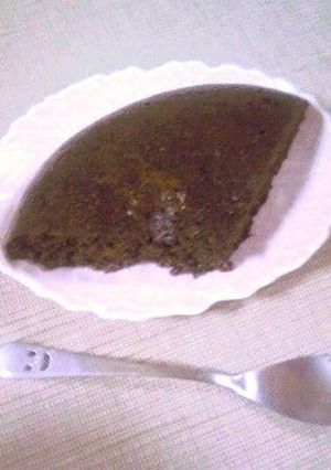 A picture of Low Calorie But Tastes Rich Okara Chocolate Cake Made in a Rice Cooker.