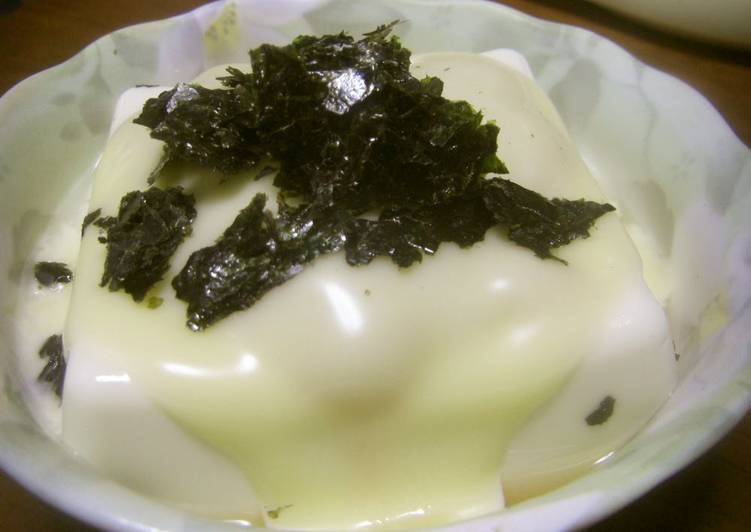 Steps to Make Quick Hot Tofu with Umeboshi, Ginger and Cheese