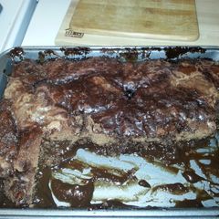A picture of Double chocolate pudding cake.
