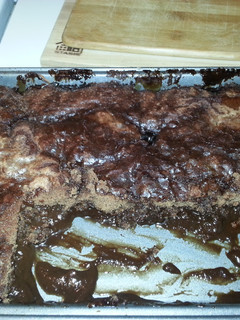 A picture of Double chocolate pudding cake.