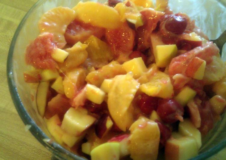 Simple Way to Prepare Appetizing fruit salad dressing