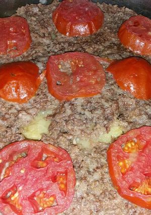 صورة لوصفة لحمة وبطاطا بالصينية