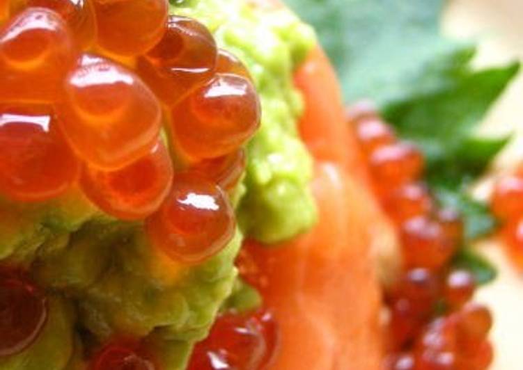 Café-style Salmon Roe and Salmon Rice Bowl