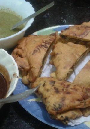 वेज अचारी रोटी पार्सल (Veg achari roti parcel recipe in hindi) रेसिपी मुख्य फोटो