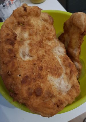 Egyszerű sütőporos lángos recept fotója