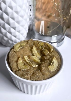 Une photo de Banana baked oats