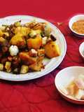 Kohlrabi stir-fried with coconut