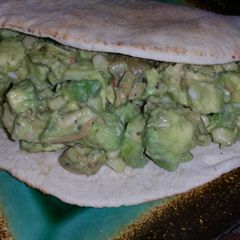 A picture of Chicken avocado salad.