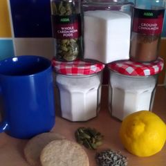 A picture of Vickys Flavoured Sugars, Christmas Gift Idea, GF DF EF SF NF.