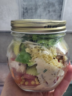 Una foto de Ensalada en frasco