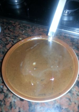 A picture of Steak gravy or roux.