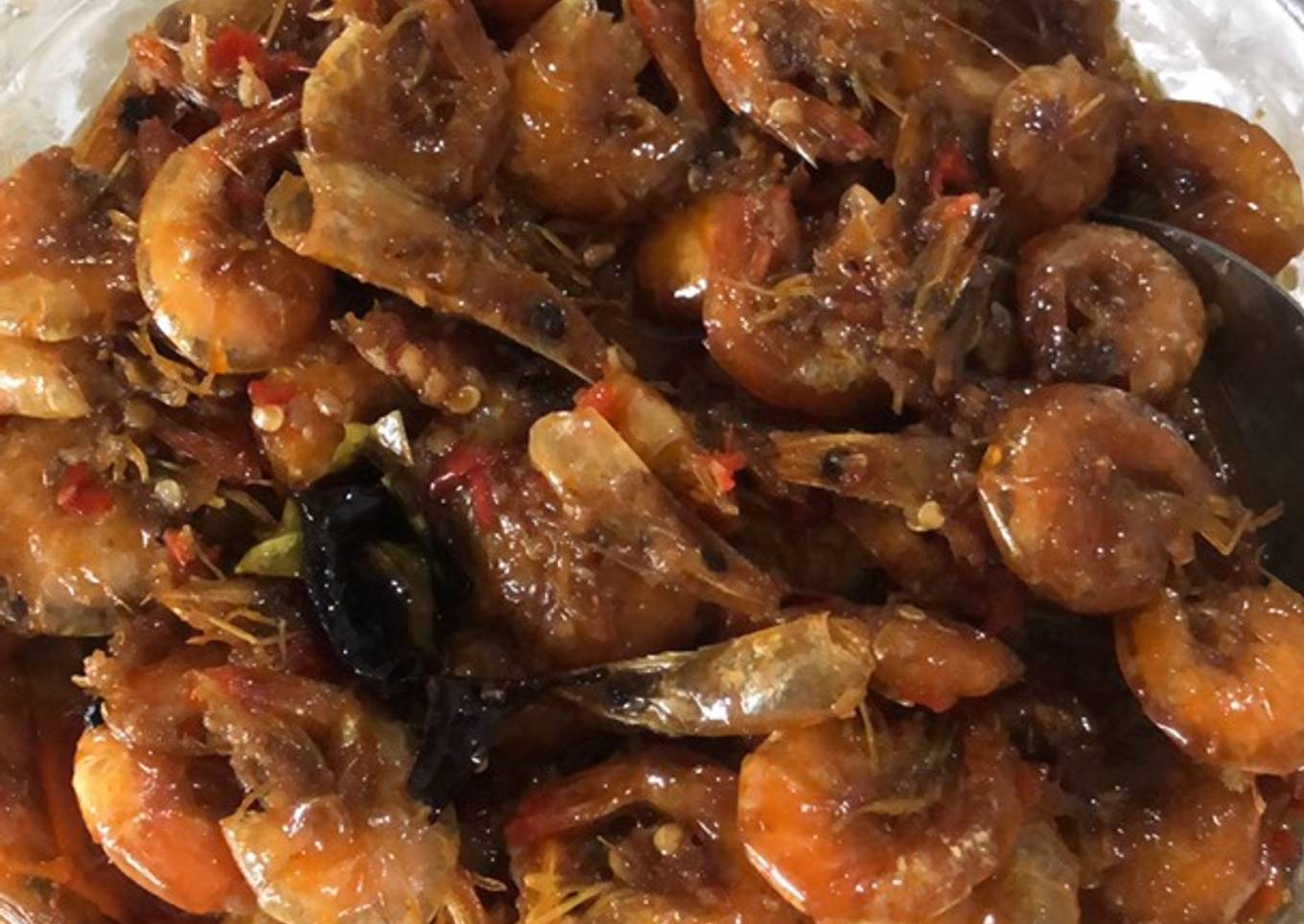 Udang saos pedas