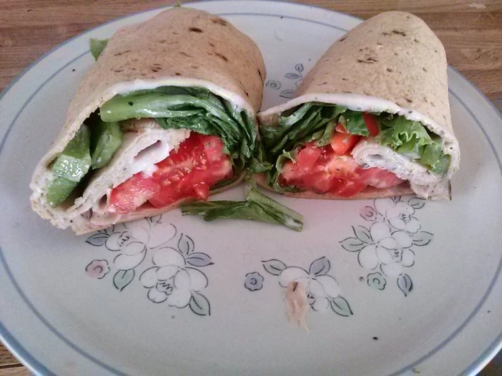 Recipe Dean's Healthy Awesome Turkey Caesar Salad Wrap the So Delicious So Delicious