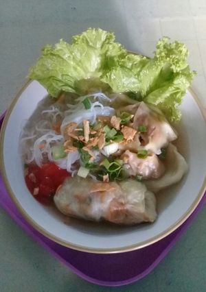 Foto resep SOUP WOUNTON UDANG mix SAYURAN