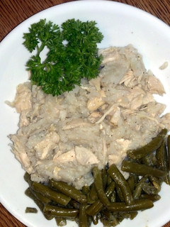 A picture of Chicken and Rice.