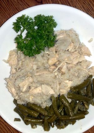 A picture of Chicken and Rice.