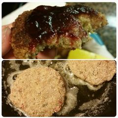 Day after thanksgiving cornbread stuffing cakes A picture of Day after thanksgiving cornbread stuffing cakes.
