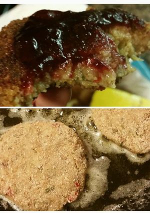 A picture of Day after thanksgiving cornbread stuffing cakes.
