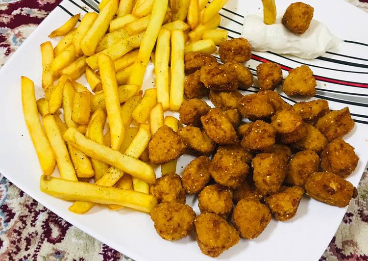 Recipe of Perfect French fries & chicken popcorns!!!