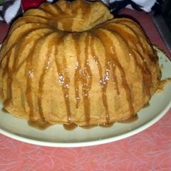 A picture of 2 ingredient pumpkin bread/cake.