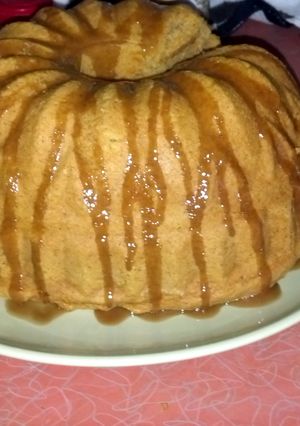 A picture of 2 ingredient pumpkin bread/cake.