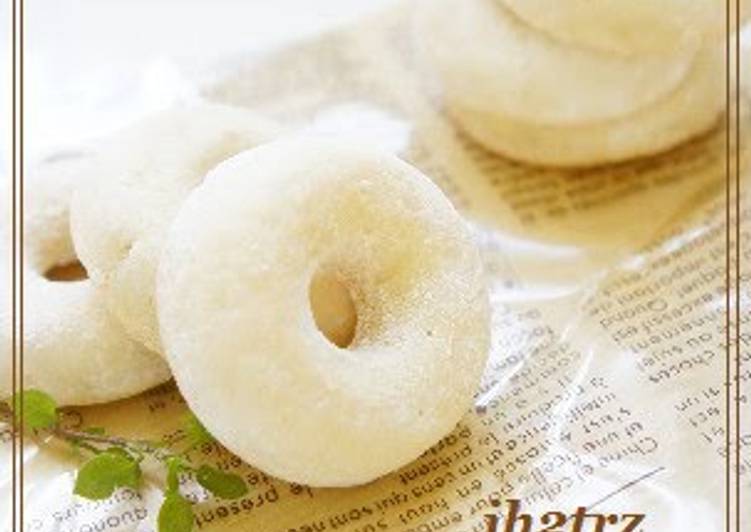 Easiest Way to Make Super Quick Homemade Use Up Egg Whites! Baked White Doughnuts!
