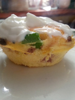A picture of Breakfast cupcakes.