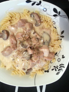 A picture of Turkey pasta.