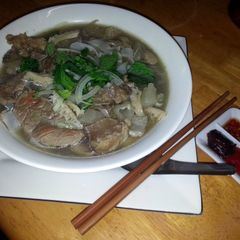 A picture of Pho (special beef noodle soup).