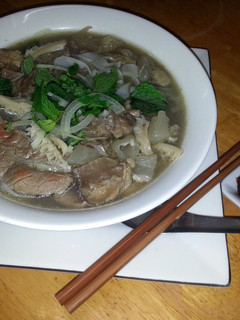 A picture of Pho (special beef noodle soup).