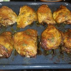 A picture of Honey Curry Chicken Thighs.